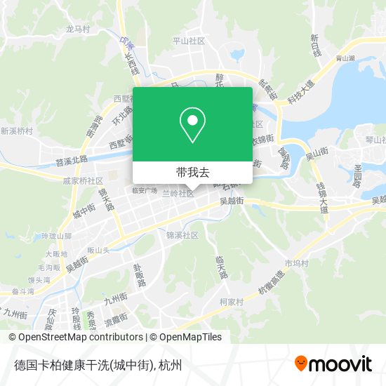 德国卡柏健康干洗(城中街)地图