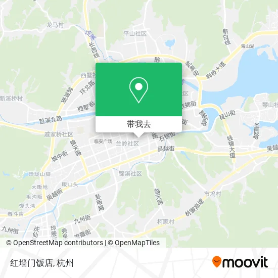 红墙门饭店地图