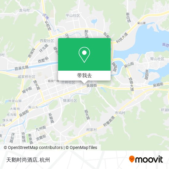 天鹅时尚酒店地图