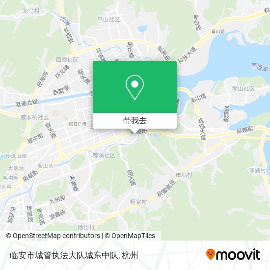 临安市城管执法大队城东中队地图