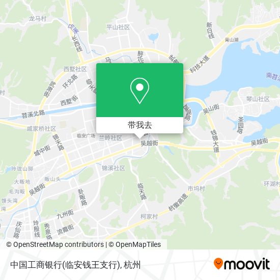 中国工商银行(临安钱王支行)地图