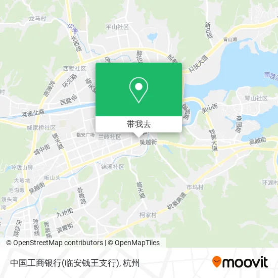 中国工商银行(临安钱王支行)地图