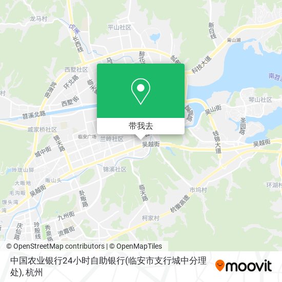中国农业银行24小时自助银行(临安市支行城中分理处)地图