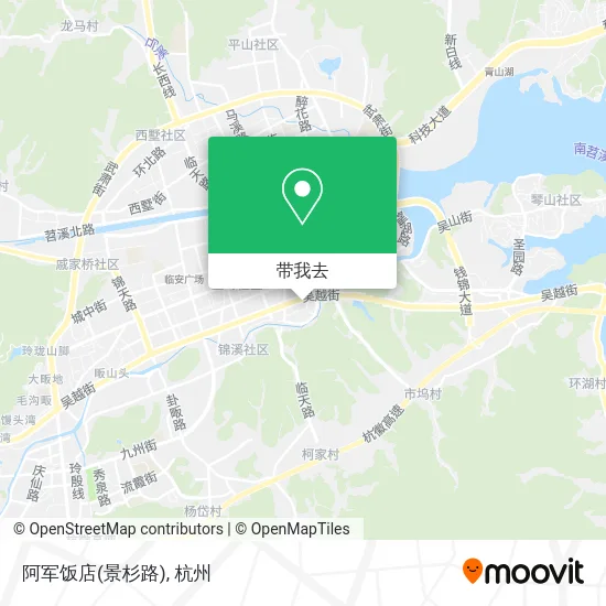 阿军饭店(景杉路)地图