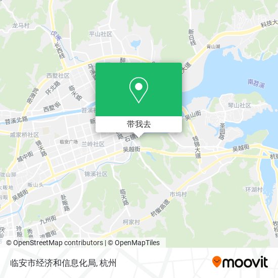 临安市经济和信息化局地图