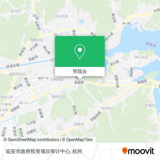 临安市政府投资项目审计中心地图