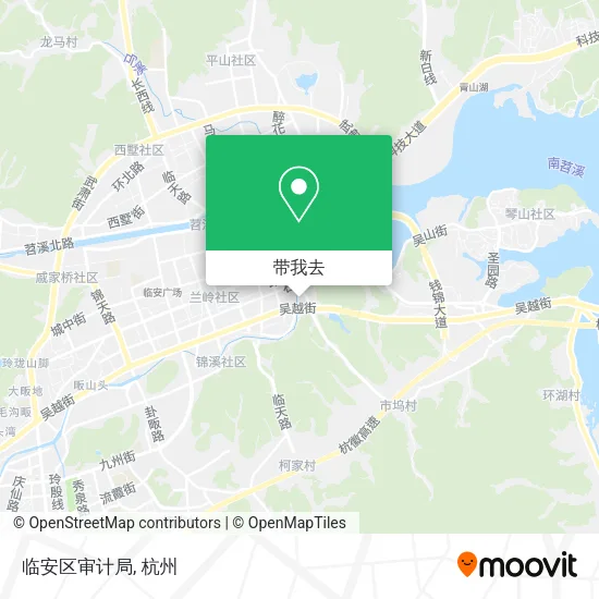 临安区审计局地图