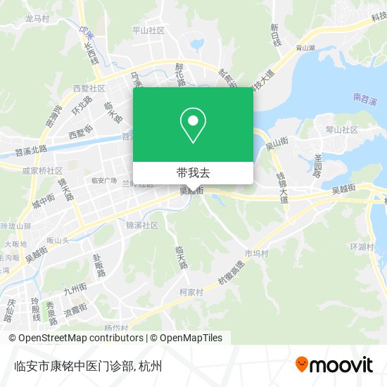 临安市康铭中医门诊部地图