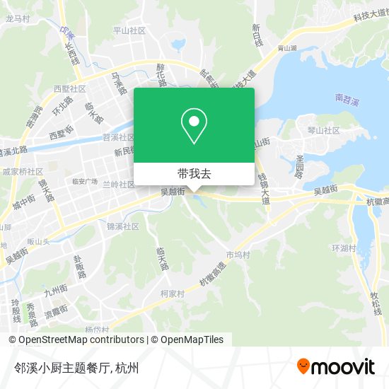 邻溪小厨主题餐厅地图