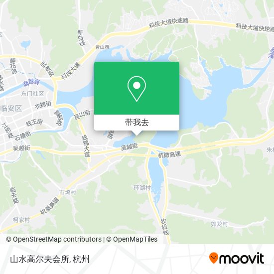 山水高尔夫会所地图