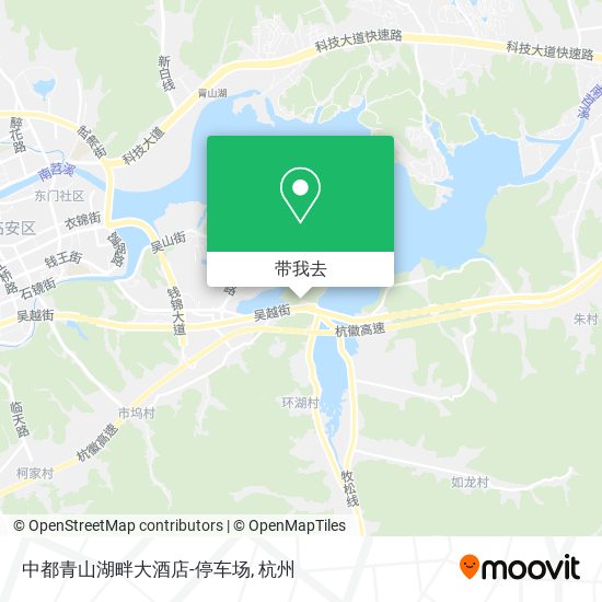 中都青山湖畔大酒店-停车场地图