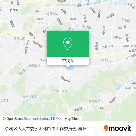余杭区人大常委会闲林街道工作委员会地图
