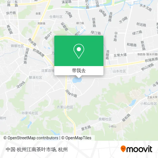 中国·杭州江南茶叶市场地图