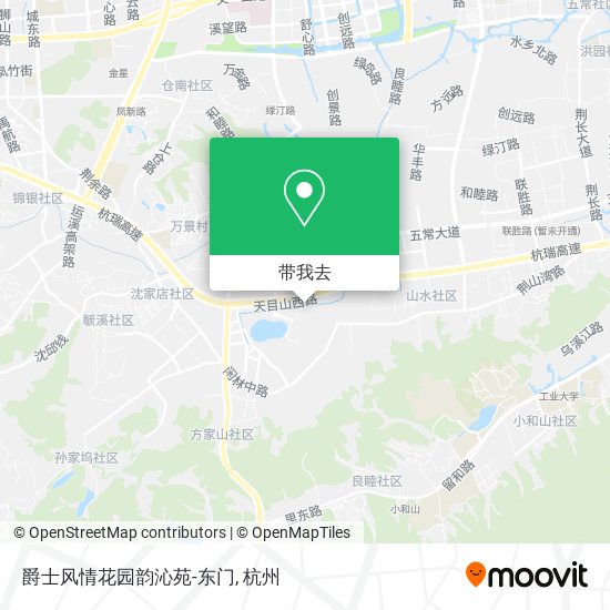 爵士风情花园韵沁苑-东门地图
