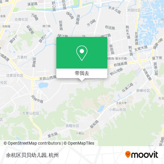 余杭区贝贝幼儿园地图