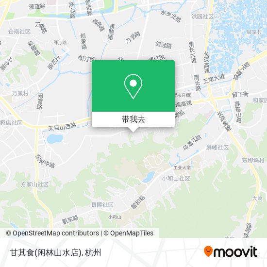 甘其食(闲林山水店)地图
