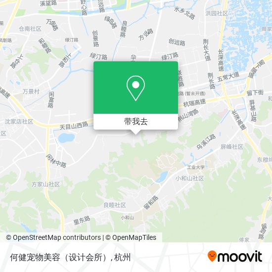 何健宠物美容（设计会所）地图