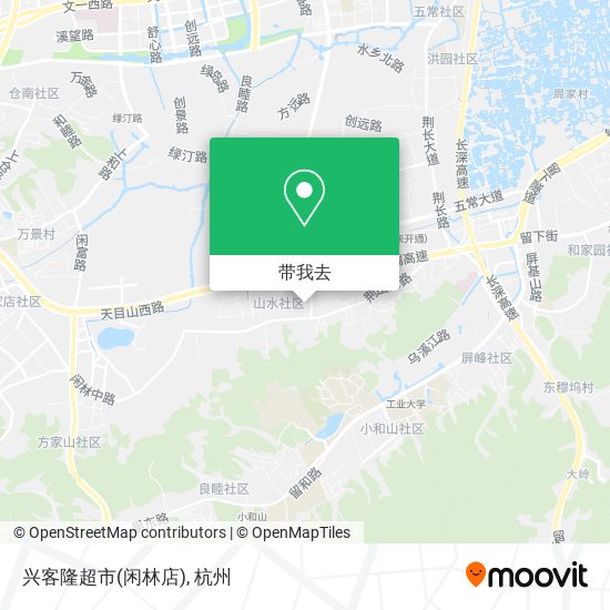 兴客隆超市(闲林店)地图