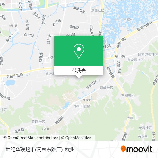 世纪华联超市(闲林东路店)地图