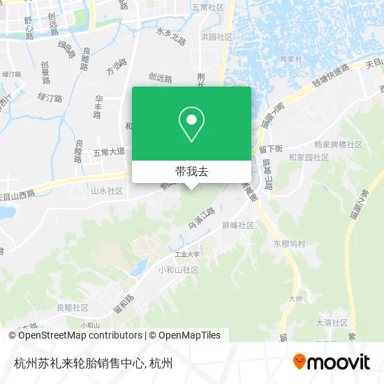 杭州苏礼来轮胎销售中心地图