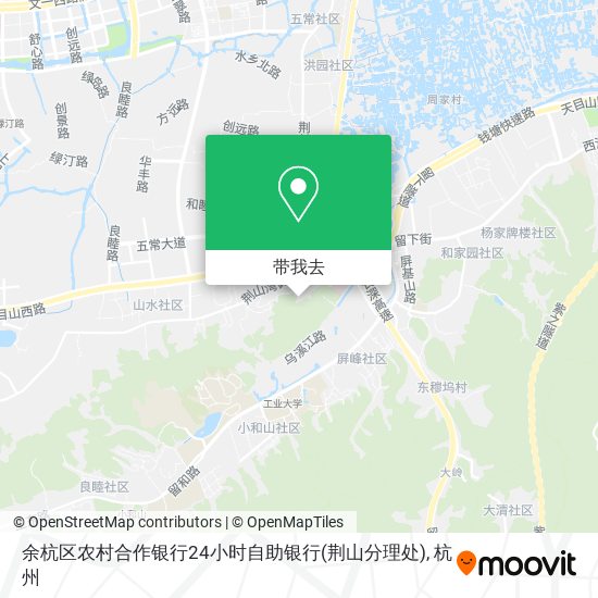 余杭区农村合作银行24小时自助银行(荆山分理处)地图