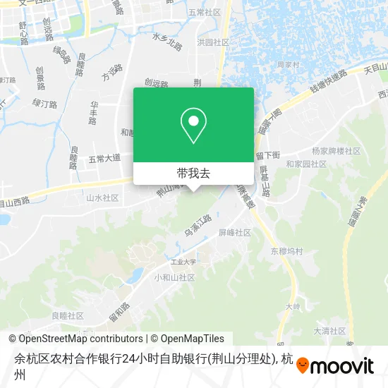 余杭区农村合作银行24小时自助银行(荆山分理处)地图