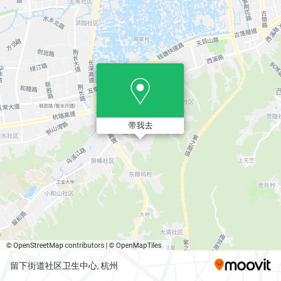 留下街道社区卫生中心地图