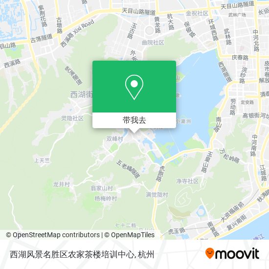 西湖风景名胜区农家茶楼培训中心地图