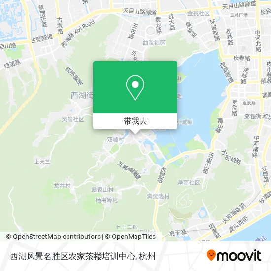 西湖风景名胜区农家茶楼培训中心地图