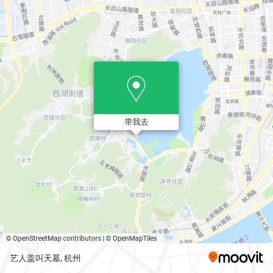 艺人盖叫天墓地图