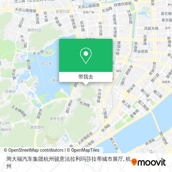 周大福汽车集团杭州骏意法拉利玛莎拉蒂城市展厅地图