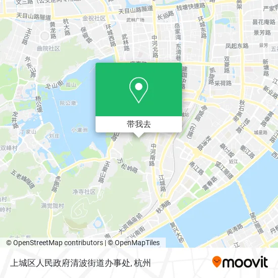 上城区人民政府清波街道办事处地图