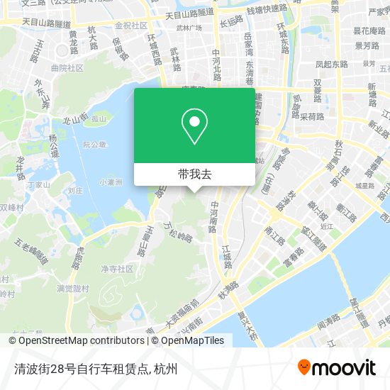 清波街28号自行车租赁点地图