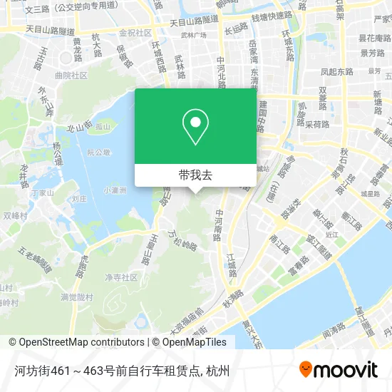河坊街461～463号前自行车租赁点地图