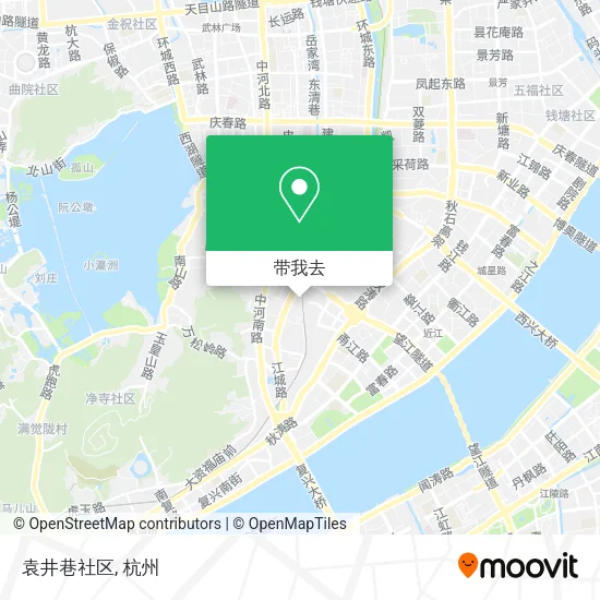 袁井巷社区地图