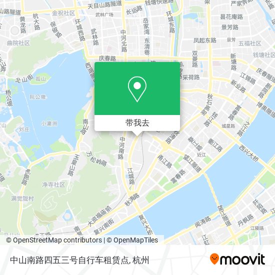 中山南路四五三号自行车租赁点地图