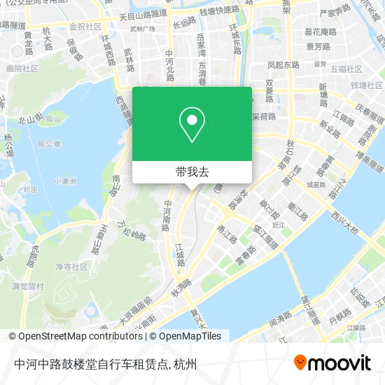 中河中路鼓楼堂自行车租赁点地图