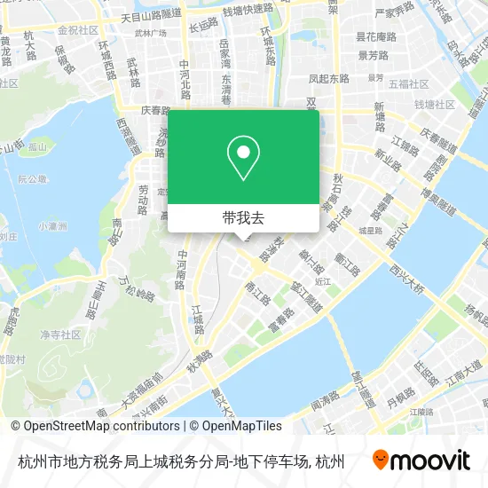 杭州市地方税务局上城税务分局-地下停车场地图