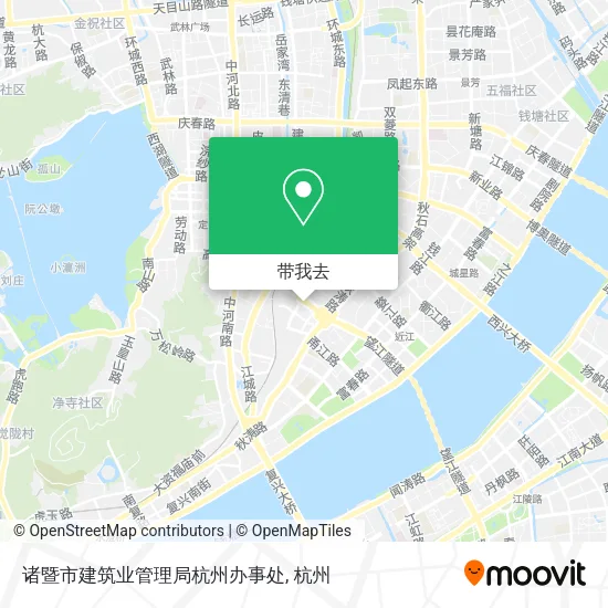 诸暨市建筑业管理局杭州办事处地图