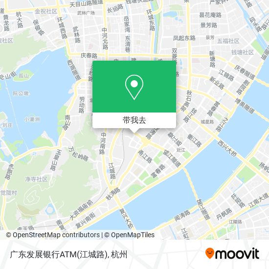 广东发展银行ATM(江城路)地图