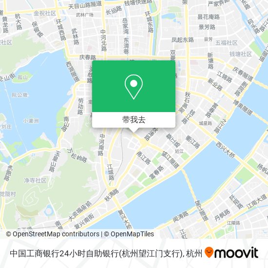 中国工商银行24小时自助银行(杭州望江门支行)地图