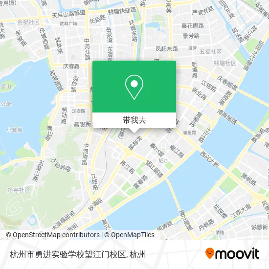 杭州市勇进实验学校望江门校区地图