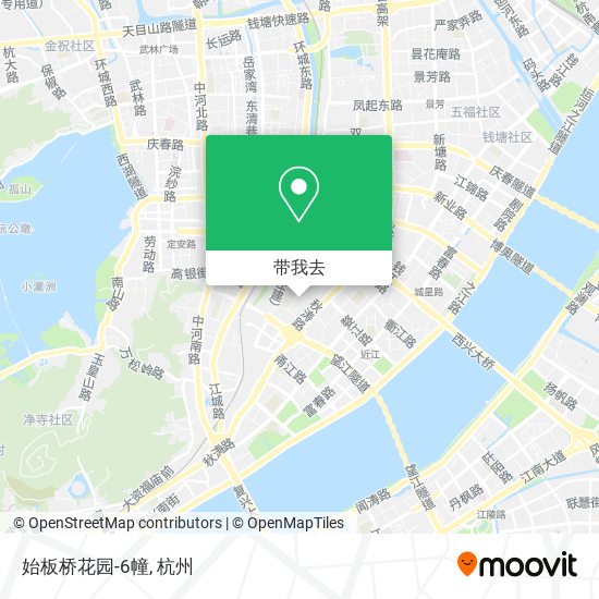 始板桥花园-6幢地图