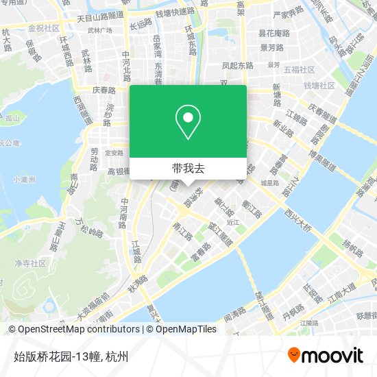 始版桥花园-13幢地图