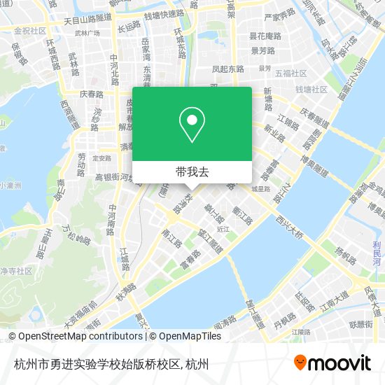 杭州市勇进实验学校始版桥校区地图