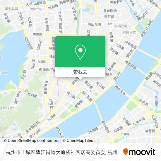 杭州市上城区望江街道大通桥社区居民委员会地图