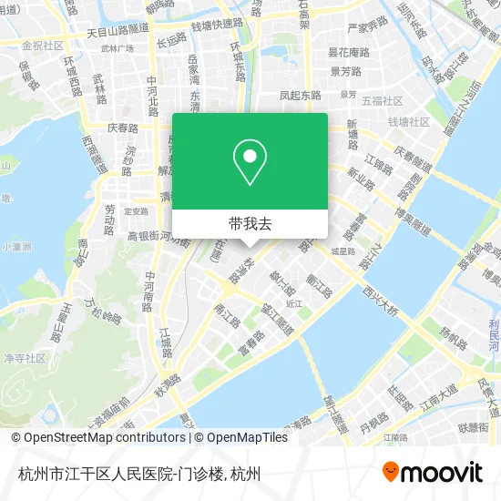 杭州市江干区人民医院-门诊楼地图