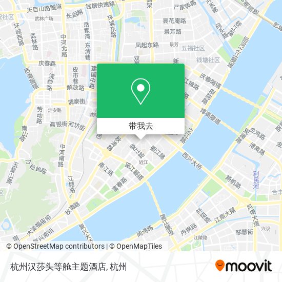杭州汉莎头等舱主题酒店地图