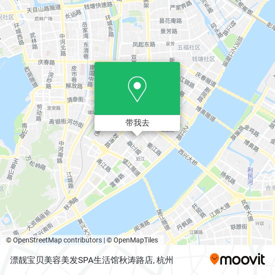 漂靓宝贝美容美发SPA生活馆秋涛路店地图