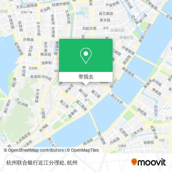 杭州联合银行近江分理处地图